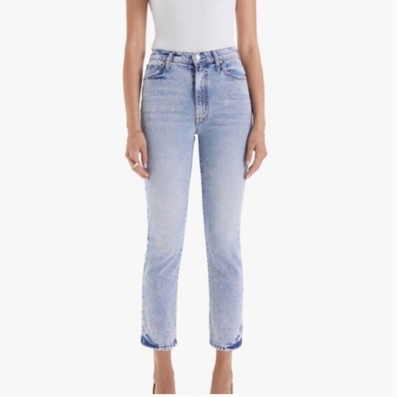 MOTHER Denim Jeans The Swooner Rascal Ankle - Signs & Symbols Size 26 - Picture 14 of 16